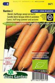 Wortelen Nantes 5 Mtr. zaadlint Eco