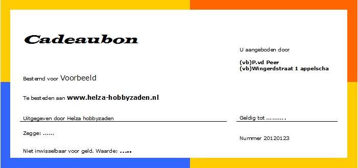 cadeaubon