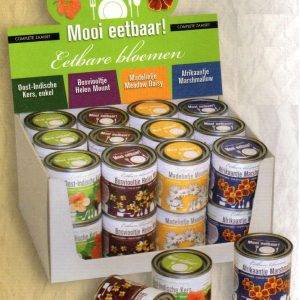 Show box with edible flowers 24 pieces