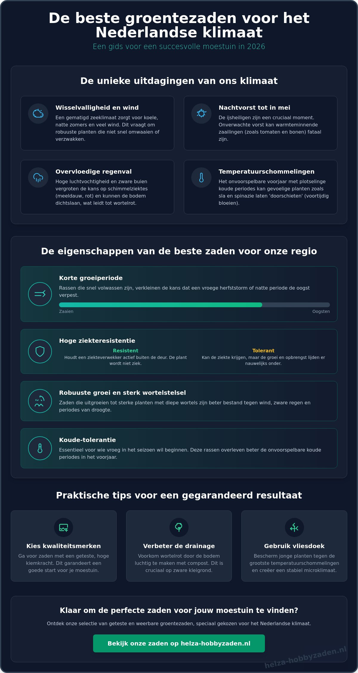 De beste groentezaden voor het Nederlands klimaat: een gids voor 2026