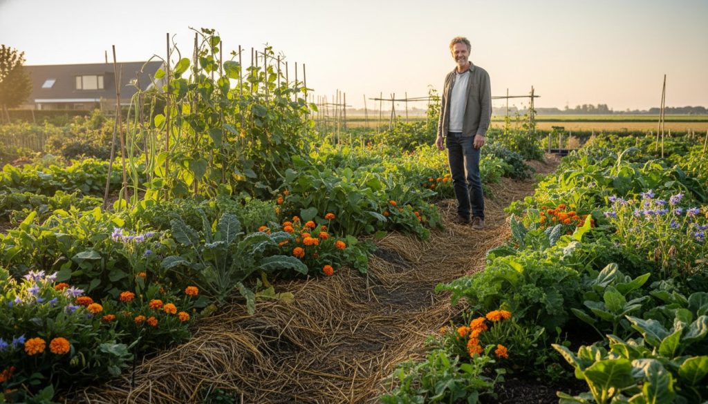 Permacultuur moestuin principes: de complete gids voor een veerkrachtige tuin in 2026