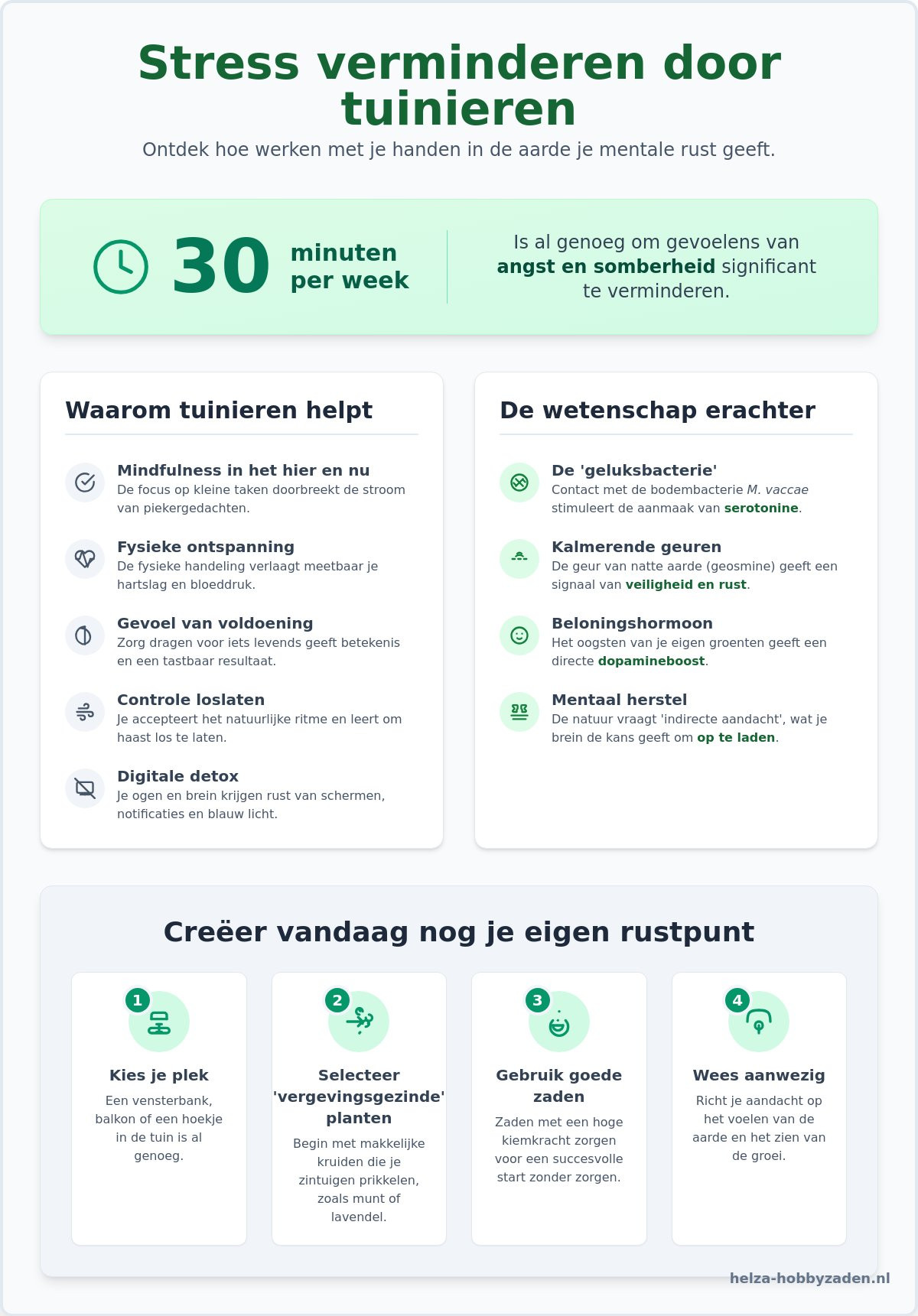 Stress verminderen door tuinieren: zo vind je rust in je eigen moestuin